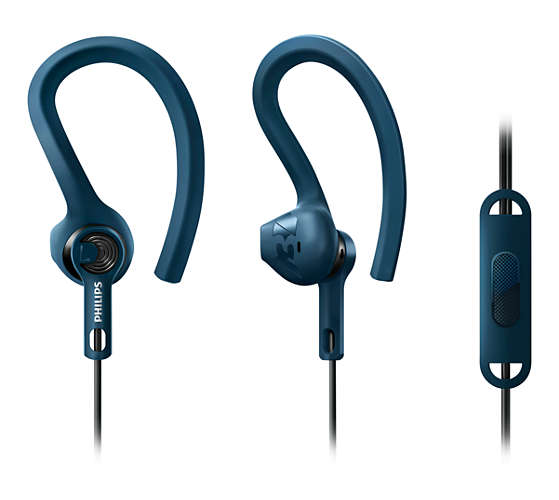 Auricular Philips Shq1405bl Deportivo Action Fit